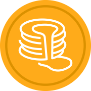 stack of pancakes icon